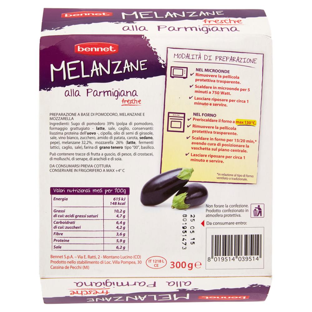 Melanzane Alla Parmigiana Bennet