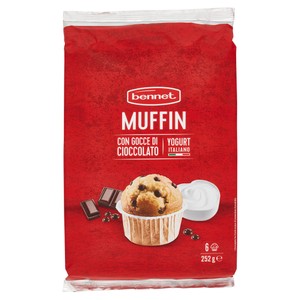 Muffin Con Gocce Di Cioccolato Soffici E Golosi 6x42g Bennet - Foto 1