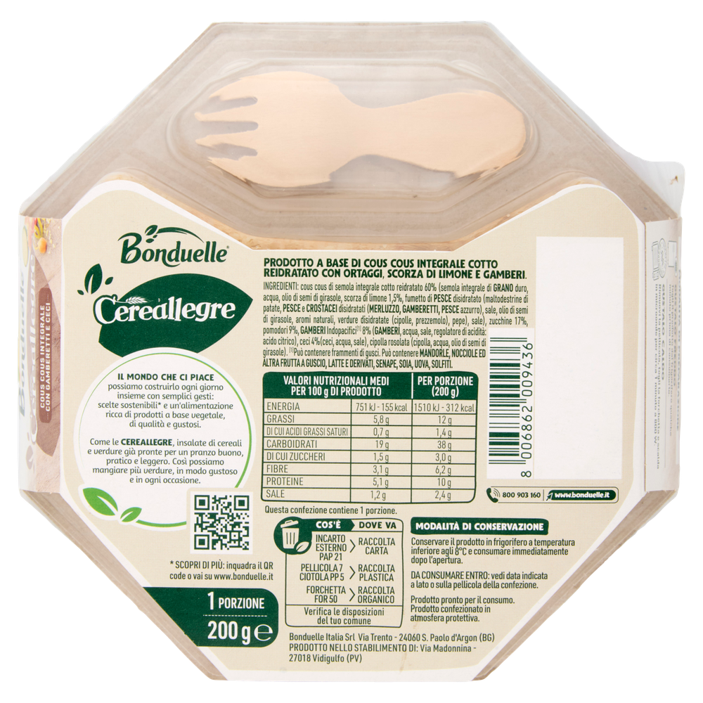 Cous Cous Integrale Gamberetti E Ceci - Foto 3