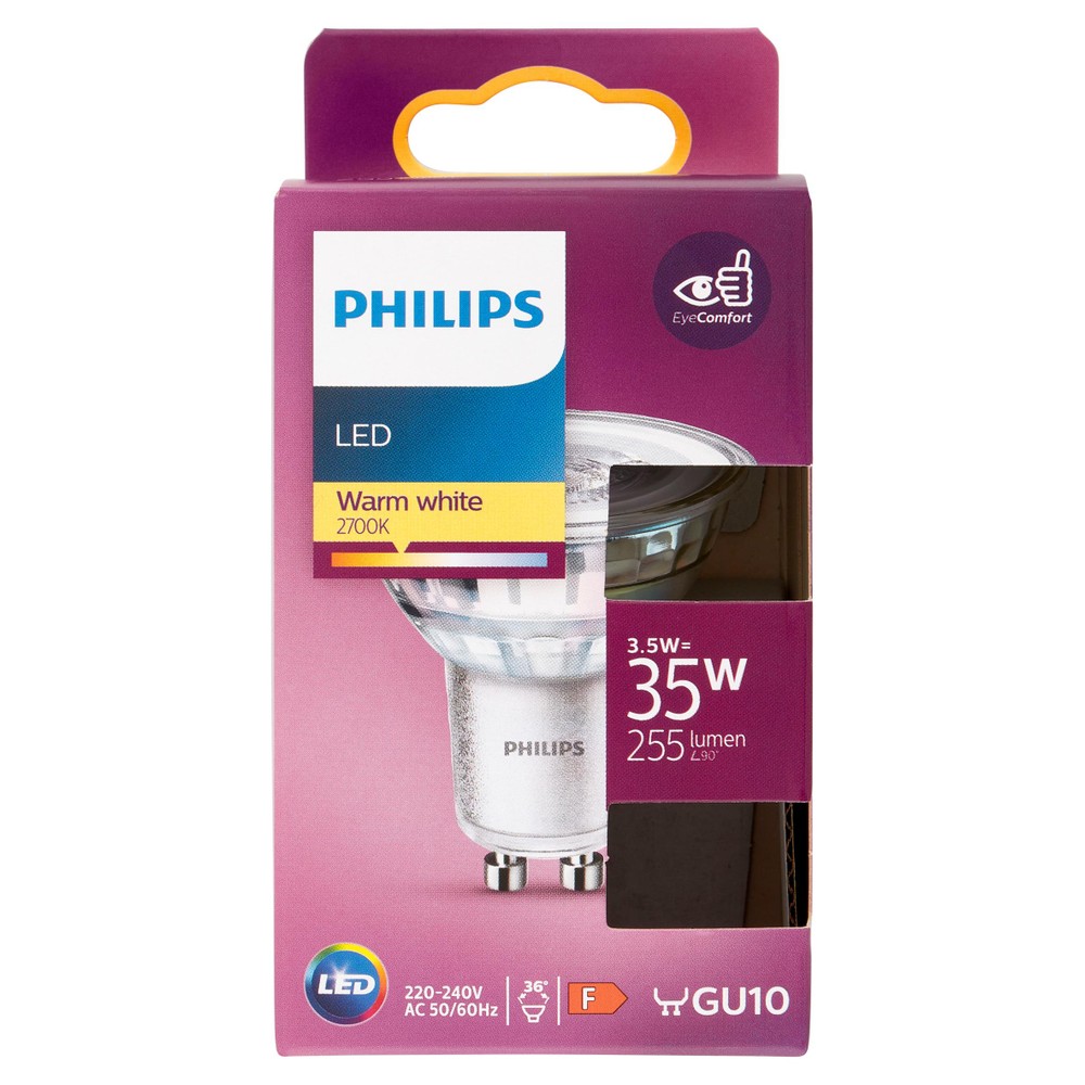 Faretto A Led 35w Attacco Gu10 Luce Calda Philips - Foto 1