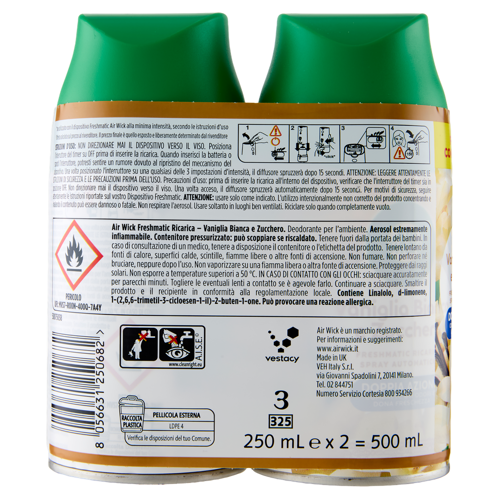 Doppia Ricarica Per Dedorante Ambiente Fresh Matic Air Wick Profumazio - Foto 3