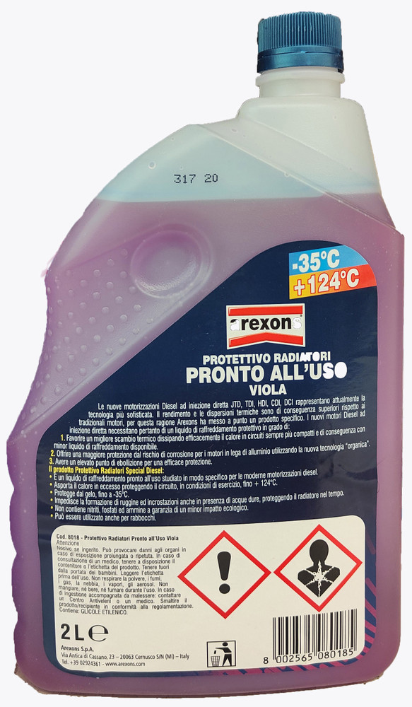Liquido Protettivo Radiatori Special Diesel -35° +124 Arexons L.2 - Foto 2