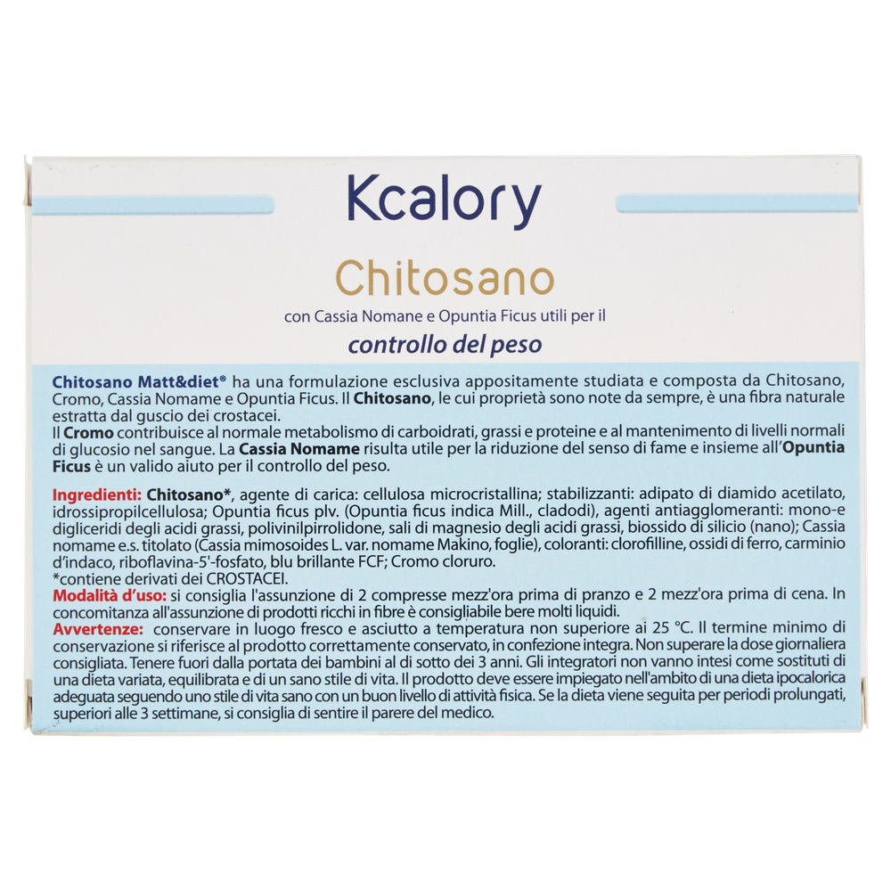 Chitosano Cromo Lipo-Activ Matt&Diet 40 Compresse - Foto 3