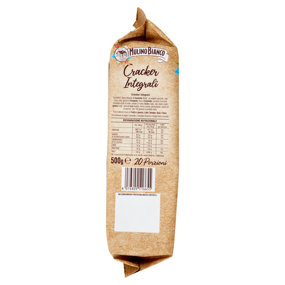 Cracker Integrali Con Farina Sostenibile Mulino Bianco
