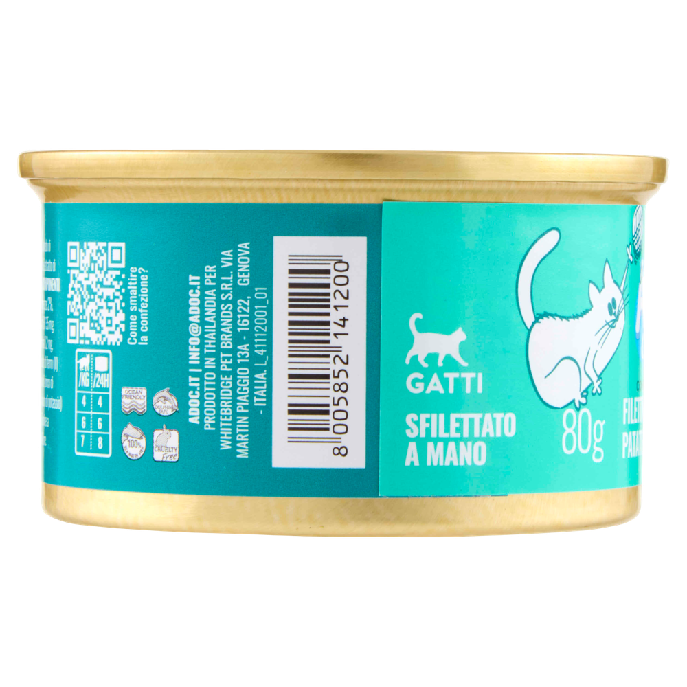 Alimento Umido Per Gatti Tonno,Patate E Salmone Adoc - Foto 2