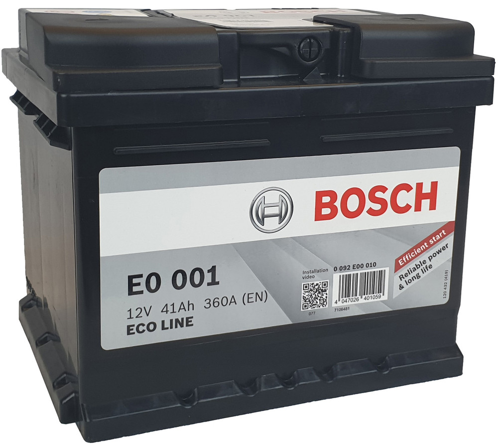 Batteria Per Auto E0001 41ah Dx Bosch