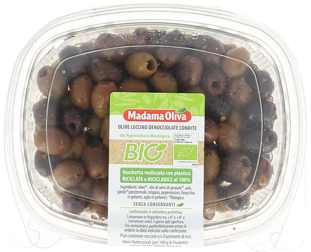 Olive Denocciolate Condite Leccino Biologiche - Foto 1