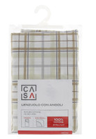 Lenzuolo Con Angoli Stampa Check 1 Piazza Cm90x200 Beige Casa Lenzuolo Con Angoli Stampa Check 1 Piazza Cm90x200 Beige Casa