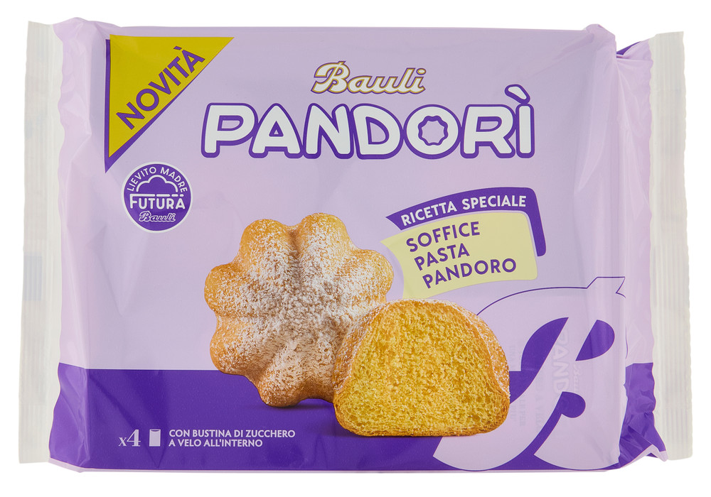 Pandori' Semplice Merenda Per La Colazione Con Impasto Pandoro Bauli - Foto 1