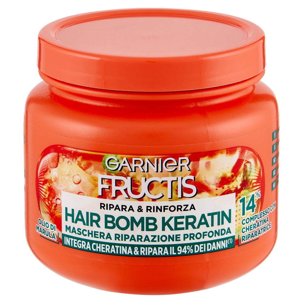 Maschera Capelli Keratine Fructis Garnier - Foto 1