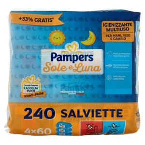 Salviettine Sole & Luna 4x60 Pampers