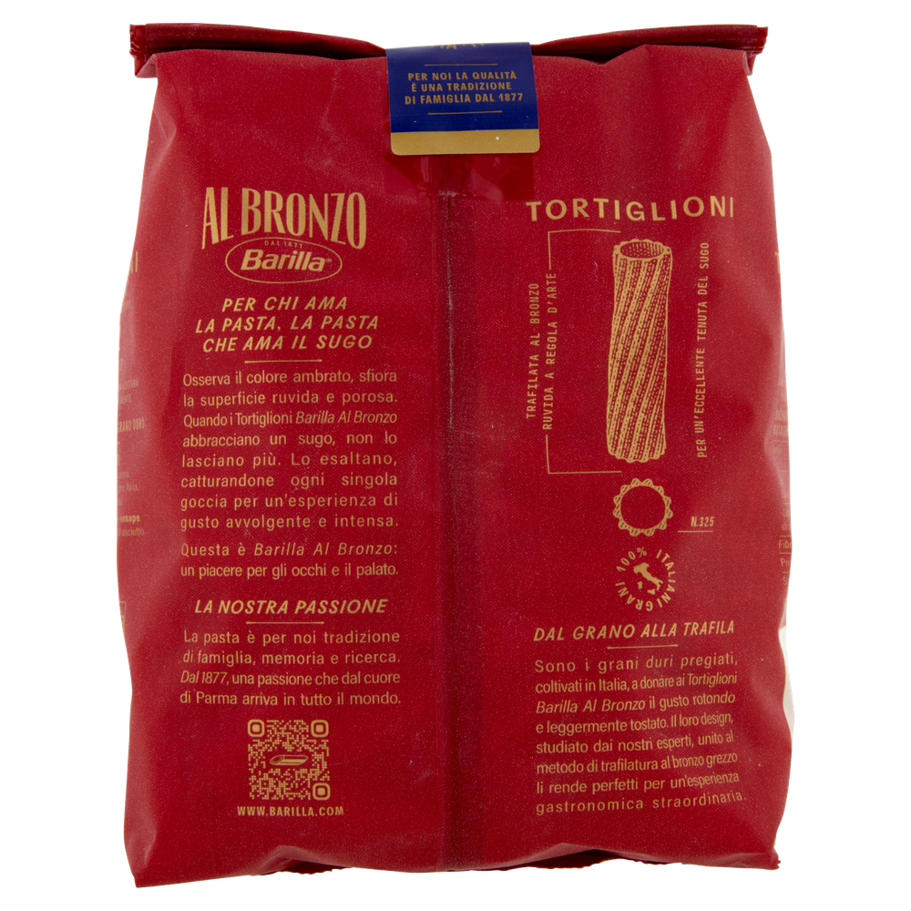 Pasta Tortiglioni N.325 Al Bronzo Barilla - Foto 3