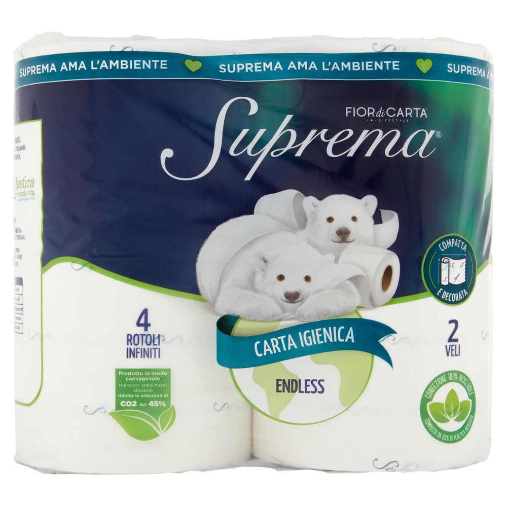 Carta Igienica 2 Veli Endless Suprema Fior Di Carta - Foto 1