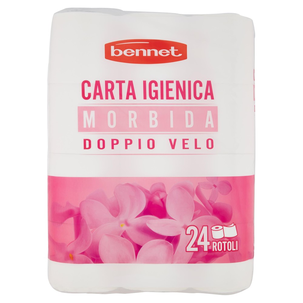24 Rotoli Carta Igienica Doppio Velo Bennet - Foto 1