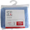 Federa Jersey Tinta Unita Cm50x80 Con Zip Azzurro Scuro Conf Da 2 Casa