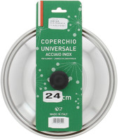 Coperchio Metallo Inox Cm.24