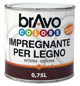 Impregnante Base Solvente Mogano Bravo Colors L.0,75