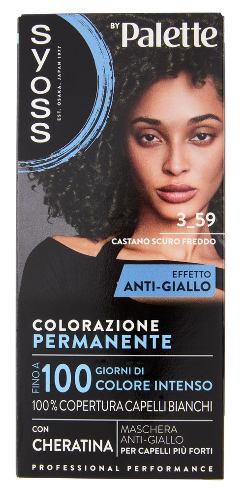 Colorazione Capelli Base Cool 3.59 Castano Scuro Syoss By Palette - Foto 1