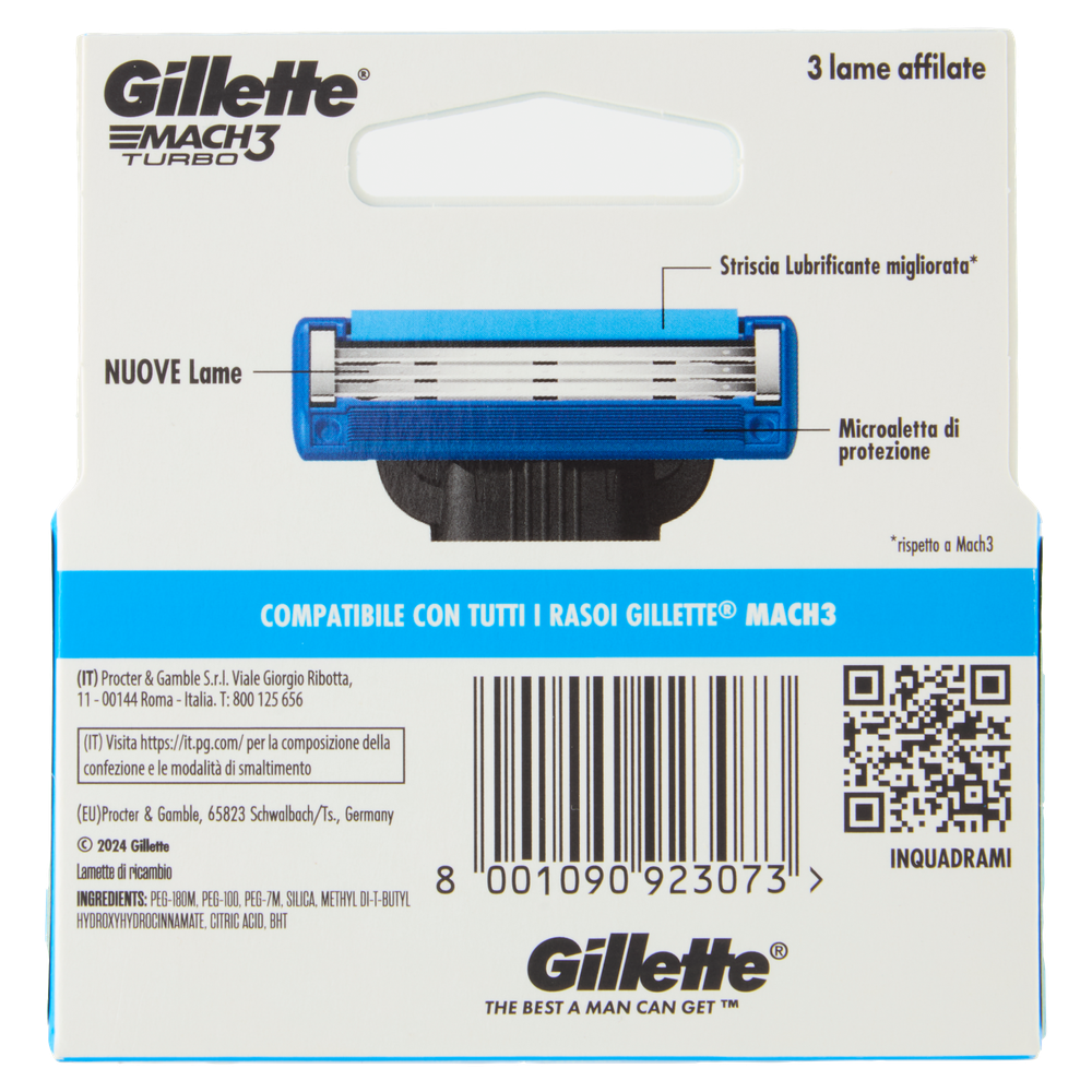 Ricarica 5 Lame Gillette Mach3 Turbo - Foto 3