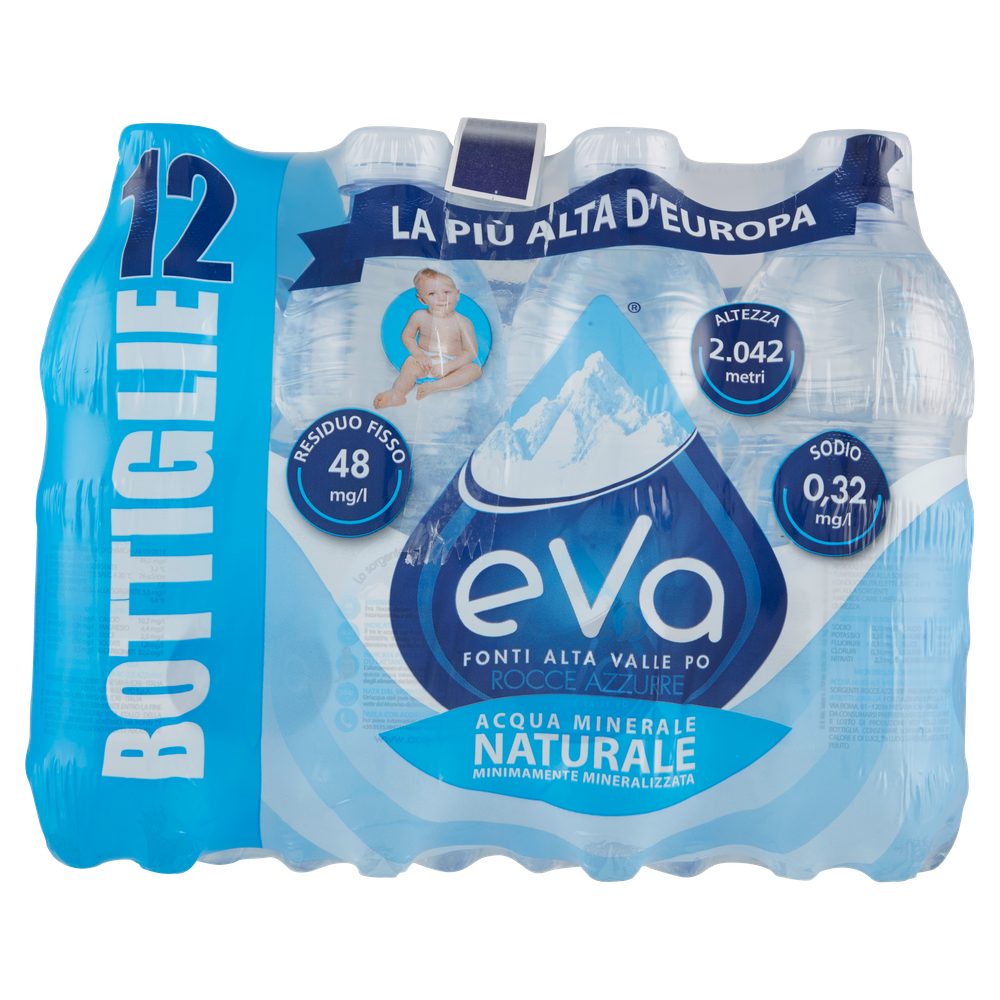 Acqua Naturale Eva 12 Da L.0,5