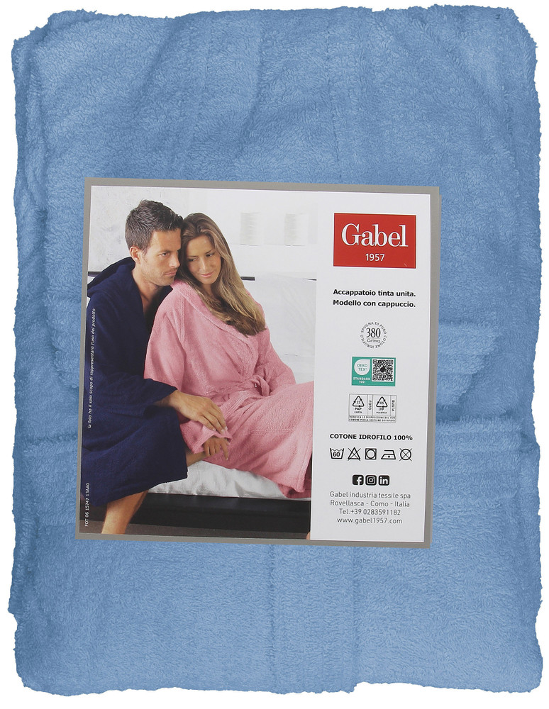 Accappatoio Unisex Con Cappuccio XXL Bluette Gabel - Foto 1