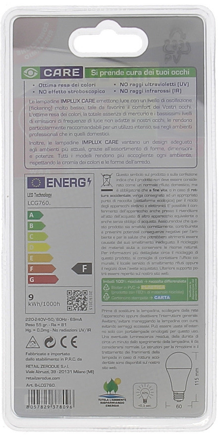 2 Lampadine A Led A Goccia 60we27 Luce Calda Implux - Foto 2