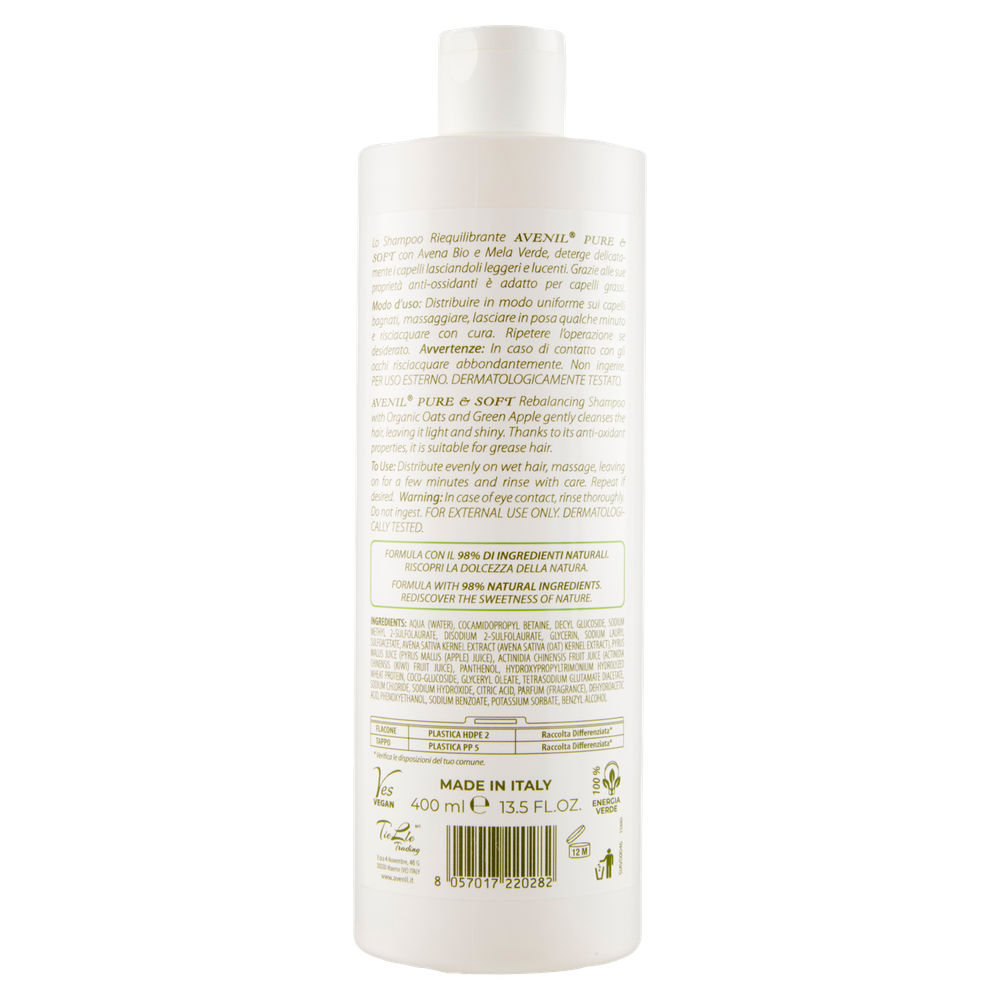Shampoo Riequilibrante Avena E Mela Verde Avenil - Foto 3