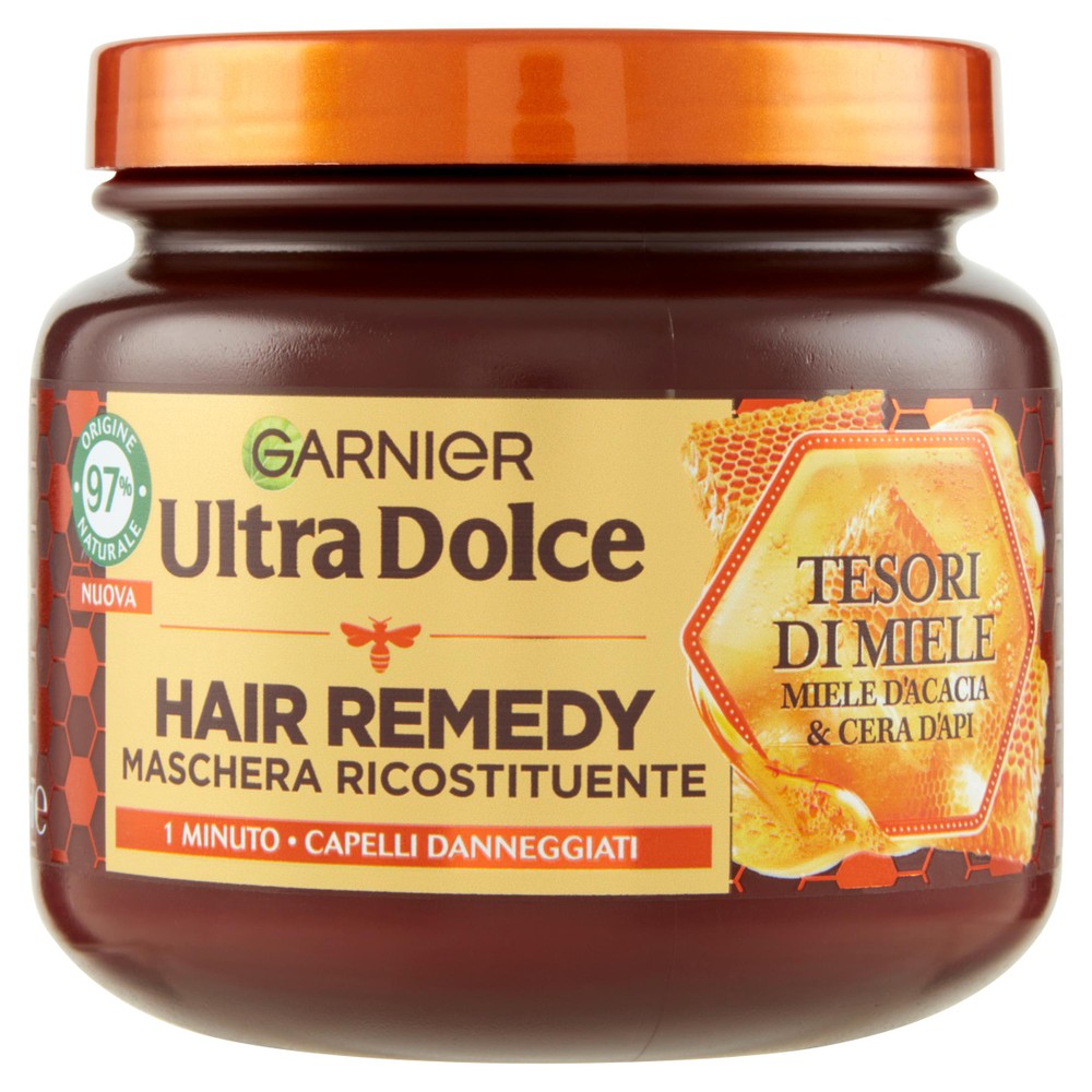 Maschera Capelli Ricostituente Hair Remedy Ultradolce Garnier - Foto 1