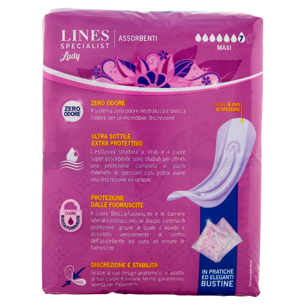 12 Assorbenti Lady Per Incontinenza Maxi Lines Specialist - Foto 3
