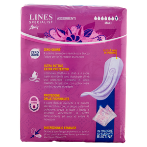12 Assorbenti Lady Per Incontinenza Maxi Lines Specialist - Foto 3