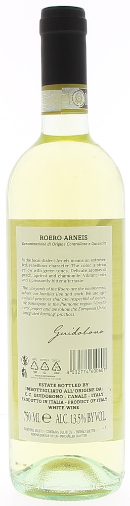 Arneis Roero Docg Guidobono - Foto 2