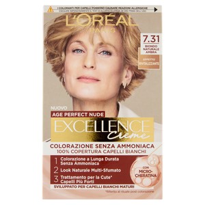 Creme Colorazione Senza Ammoniaca 7.31 Biondo Naturale Ambra - Foto 1
