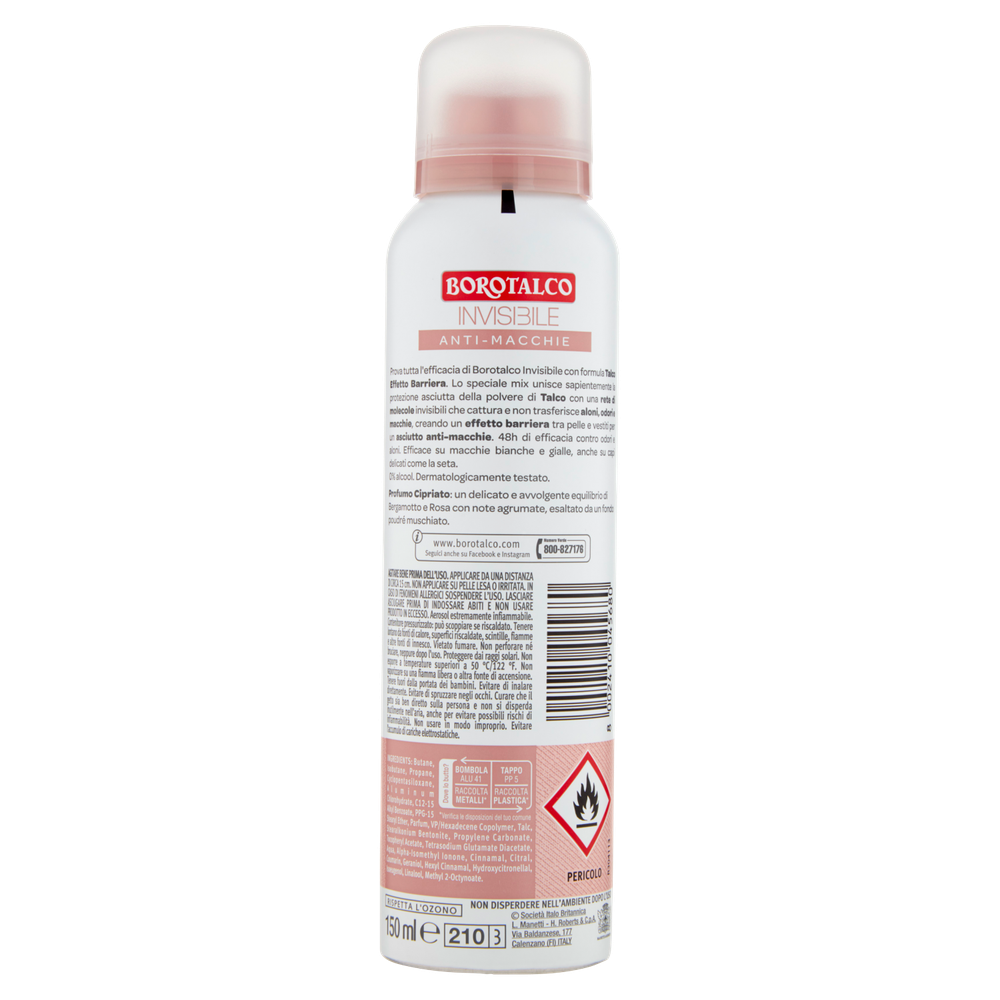 Borotalco Deodorante Spray Invisibile Rosa - Foto 3