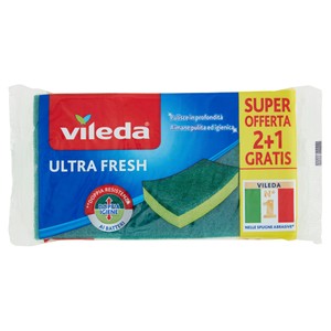 2 Spugne Abrasive Ultrafresh Vileda + 1 Omaggio - Foto 1