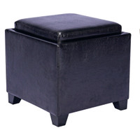 Pouf Tavolino Ottoman Nero Casa Collection Pouf Tavolino Ottoman Nero Casa Collection