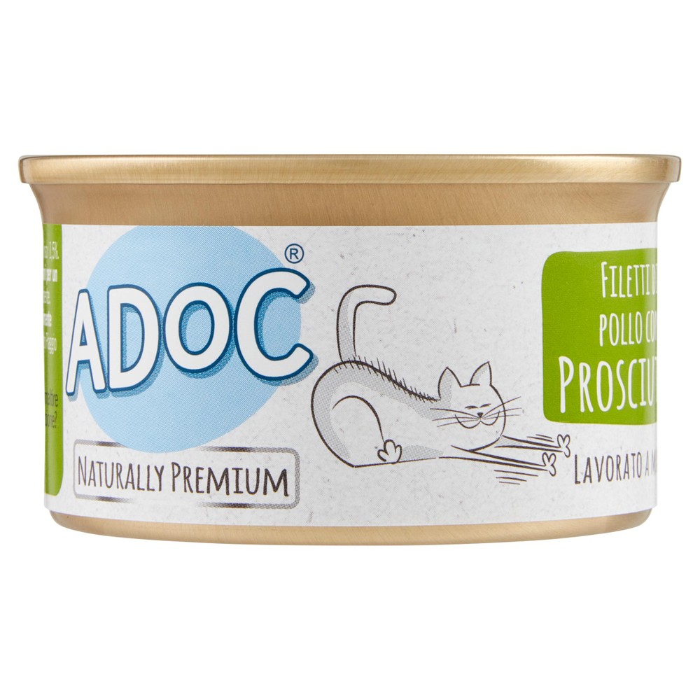 Alimento Umido Per Gatti Pollo Con Prosciutto Adoc - Foto 1