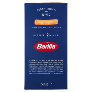 Pasta Di Semola Di Grano Duro Sedani Rigati Barilla