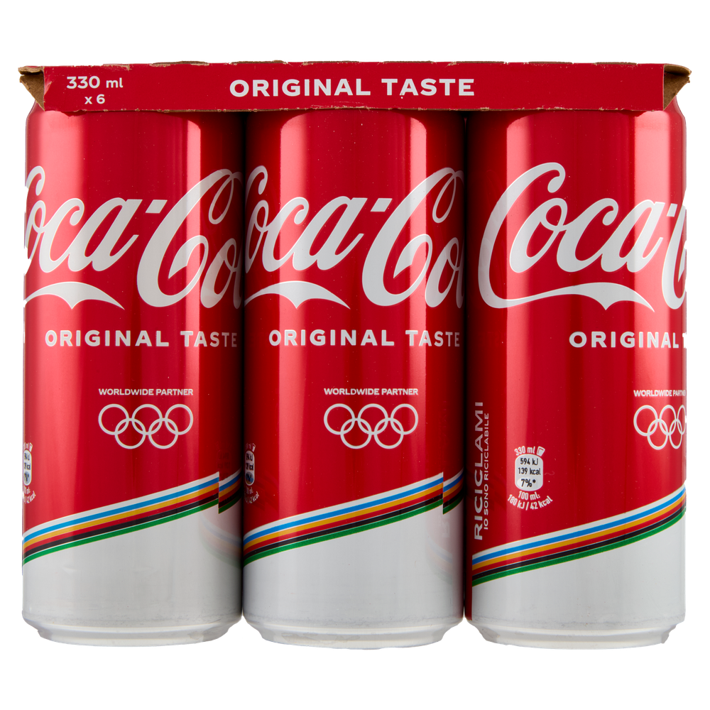 6 Lattine Coca Cola Regular - Foto 3