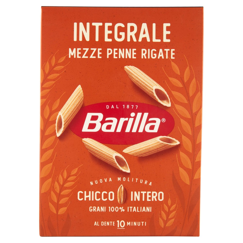 Pasta Mezze Penne Rigate Integrali 100% Grano Italiano Barilla - Foto 1