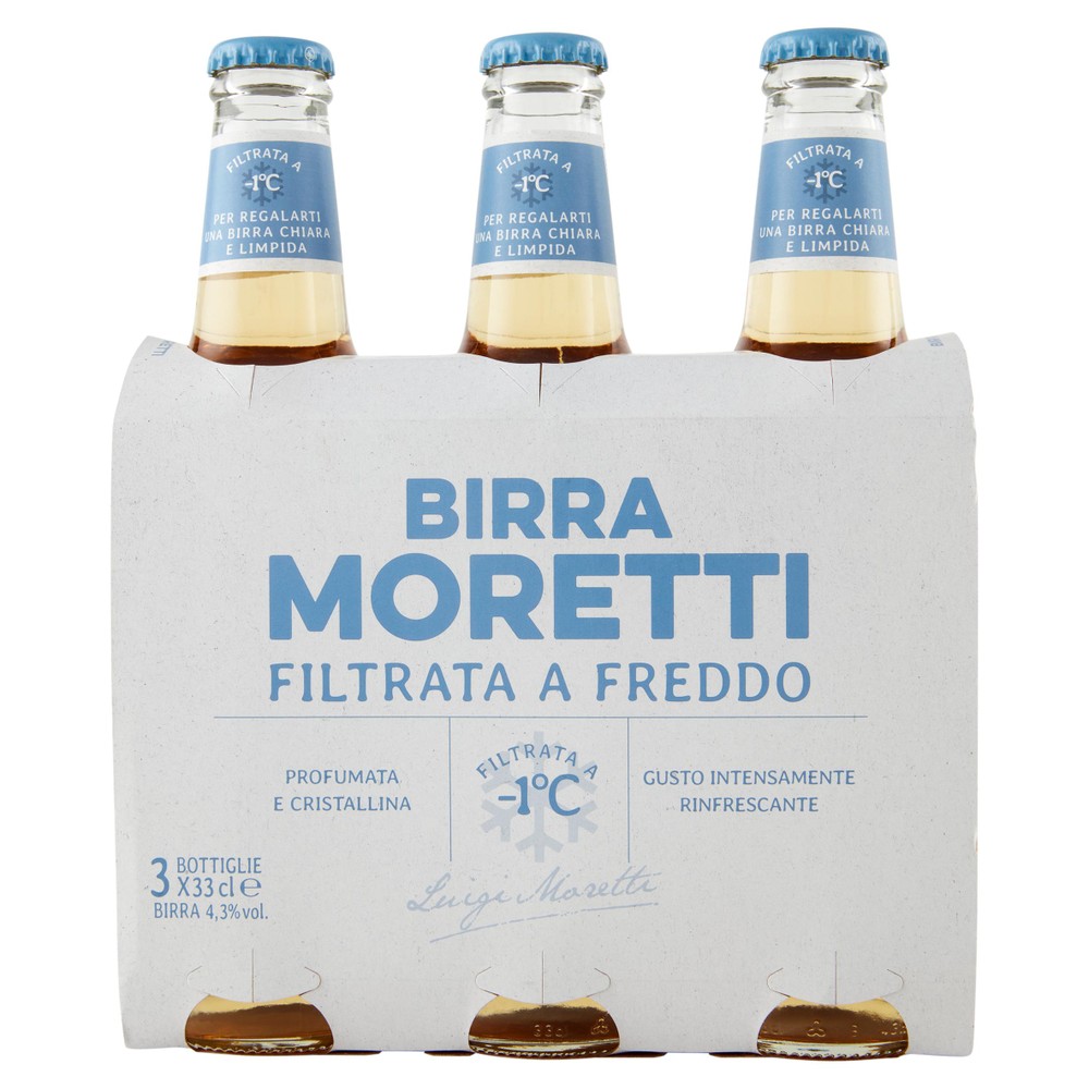 Birra Filtrata A Freddo In Vetro Moretti 3 Da Cl.33 - Foto 1