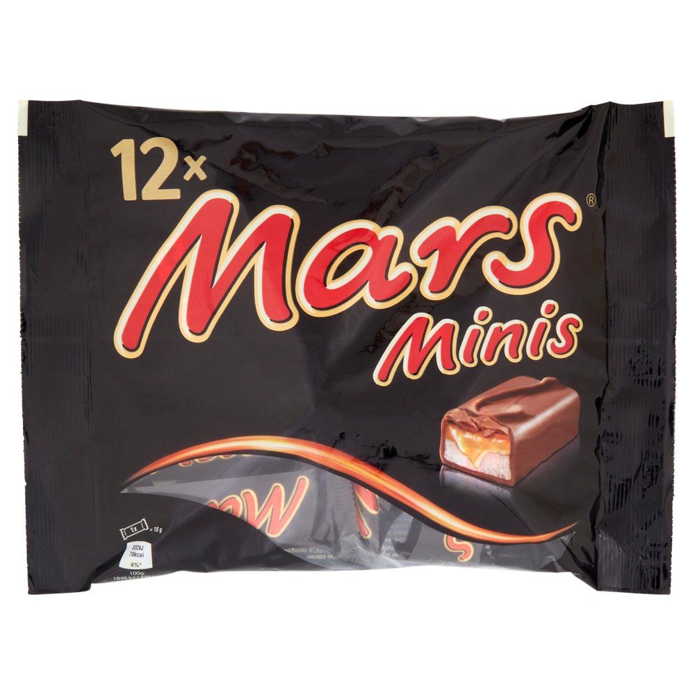 Barrette Al Cioccolato Al Latte Con Caramello Minis 12x19g Mars - Foto 1
