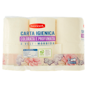 Carta Igienica 2 Veli Profumata Gialla Bennet - Foto 3