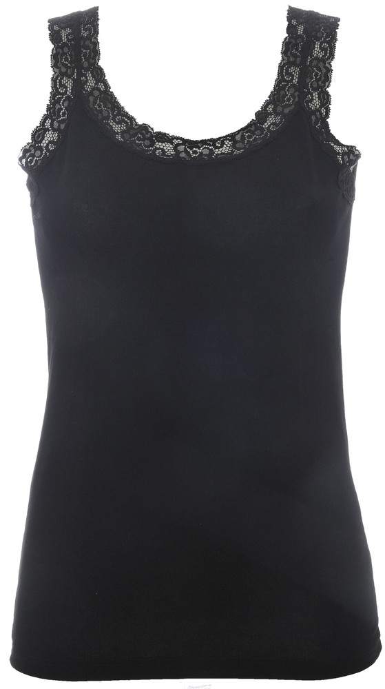 Maglia Donna Spalla Larga Con Pizzo 3 Nero Delinea - Foto 1