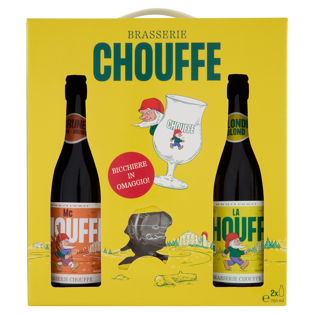 Birra Gift Pack 2 Bottiglie Da 750ml+bicchiere Chouffe - Foto 1