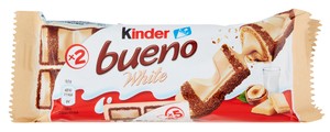 Wafer Kinder Bueno White Al Cioccolato Bianco E Nocciole Kinder - Foto 1