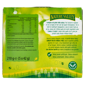 Barrette Crunchy Fiocchi D'avena Integrali E Miele 5x42g Nature Valley - Foto 3