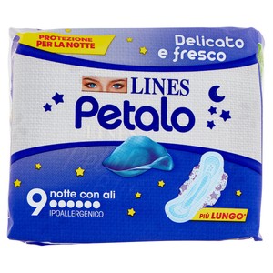 9 Assorbenti Ultra Notte Con Ali Lines Petalo - Foto 1