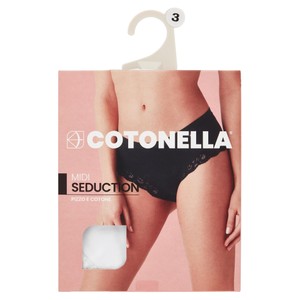 Slip Midi Donna Con Pizzo Taglia 3 Bianco Cotonella - Foto 1