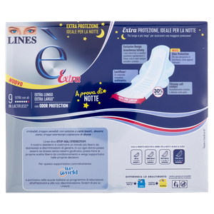 36 Assorbenti Con Ali Extra Quadri Lines E' - Foto 3
