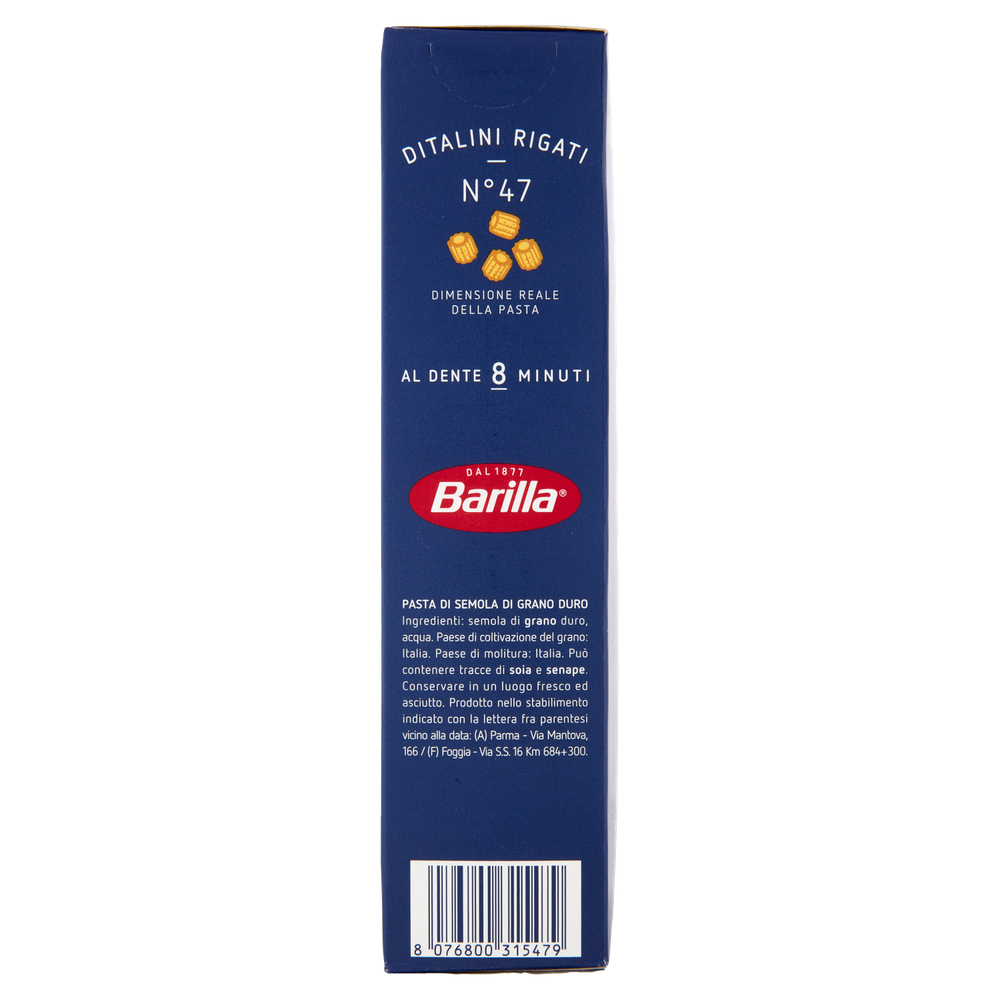 Pasta Ditalini Rigati N.47 100% Grano Italiano Barilla - Foto 2